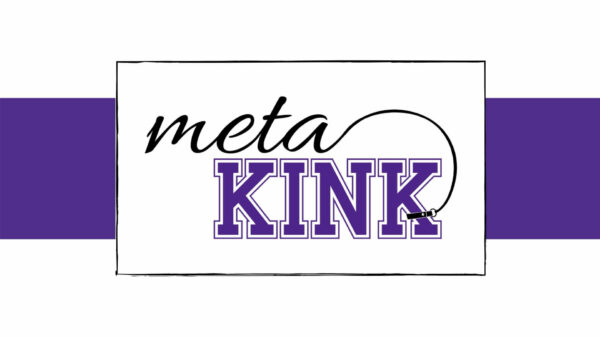 A banner with the words "meta kink". 
