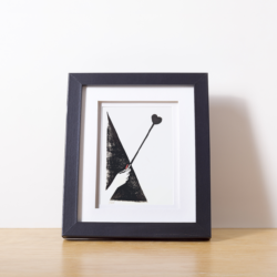 Femdom Block Print: Handmade and Framed 